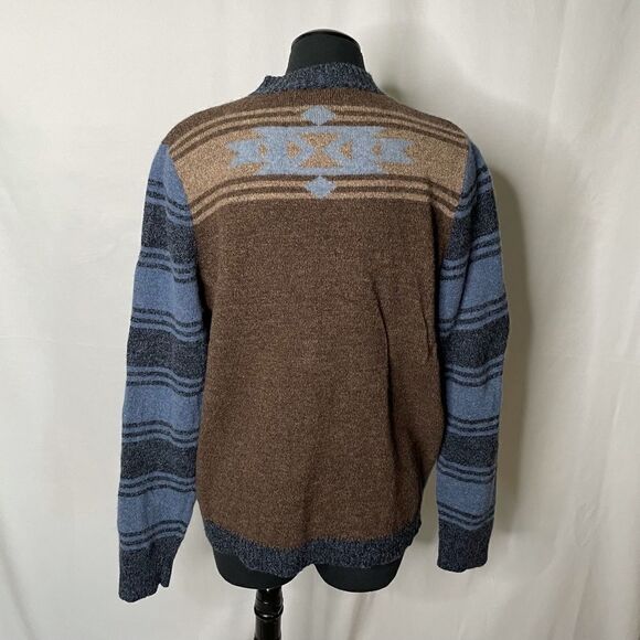 WoolRich Western Chevron 100% Wool Sweater - Men’s XL - Picture 2 of 8